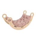 Small Dream Rocker Classic Wood & Ladder with Pink Pillow