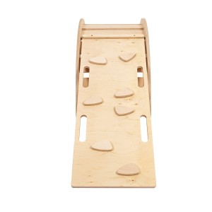 Small Dream Rocker Classic Wood & Ladder with Beige Pillow