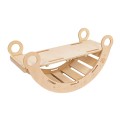 Medium Dream Rocker Classic Wood & Slide with Beige Pillow