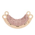 Large Dream Rocker Classic Wood & Slide with Pink Pillow