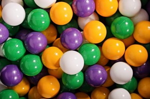 Soft Plastic Balls 7cm for the Ball Pit Set 400pcs: Green/Violet/Yellow/White