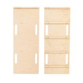 Large Dream Rocker Classic Wood & Slide with Beige Pillow