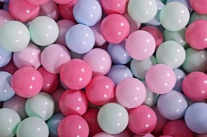 Soft Plastic Balls 7cm for the Ball Pit Set 400pcs: Pastel Pink/Light Pink/Mint/Baby Blue