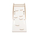 Medium Dream Rocker White Wood & Slide & Ladder with Pink Pillow