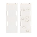 Large Dream Rocker White Wood & Slide & Ladder with Grey Pillow