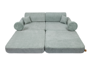 Boucle Premium Kids Sofa, Fresh Mint