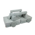 Boucle Premium Kids Sofa, Fresh Mint