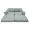 Boucle Premium Kids Sofa, Fresh Mint