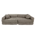 Boucle Premium Kids Sofa, Tan Beige
