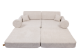 Boucle Premium Kids Sofa, Champagne Ecru