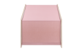 Wooden White House with Pink Roof