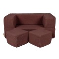 Bearly Cube Kids Sofa, Brown