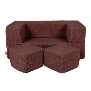Bearly Cube Kids Sofa, Brown