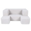 Bearly Cube Kids Sofa, White