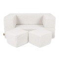 Bearly Cube Kids Sofa, Cream