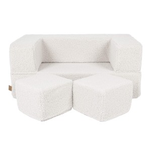 Bearly Cube Kids Sofa, Cream