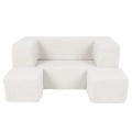 Bearly Cube Kids Sofa, Cream