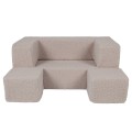 Bearly Cube Kids Sofa, Light gray
