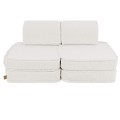 Bearly Pocket Basic Kids Sofa, Cream