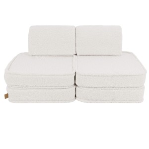 Bearly Pocket Basic Kids Sofa, Cream