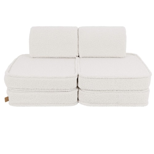 Bearly Pocket Basic Kids Sofa, Cream