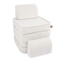 Bearly Pocket Basic Kids Sofa, Cream