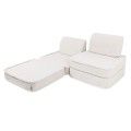 Bearly Pocket Basic Kids Sofa, Cream