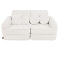 Bearly Pocket Plus Kids Sofa, Cream