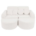 Bearly Pocket Max Kids Sofa, Cream