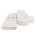 Bearly Pocket Max Kids Sofa, Cream