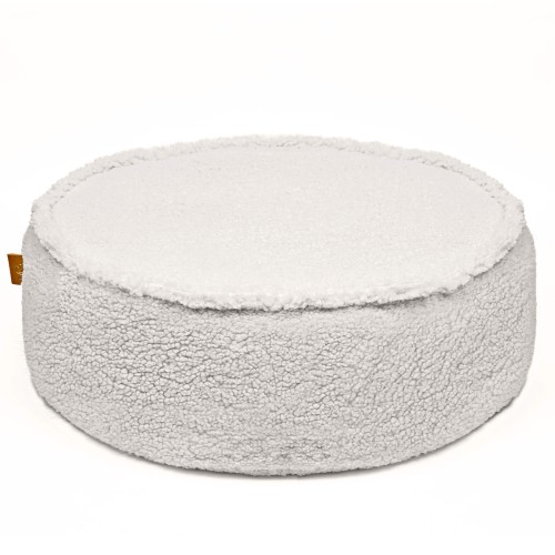 Bearly Round Pouf, Cream
