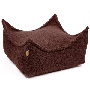 Bearly Square Puff, Brown