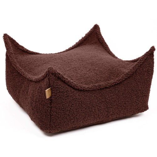Bearly Square Puff, Brown
