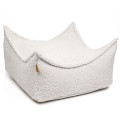 Bearly Square Puff, Cream