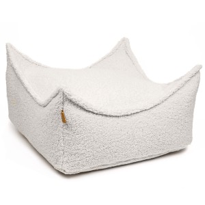 Bearly Square Puff, Cream
