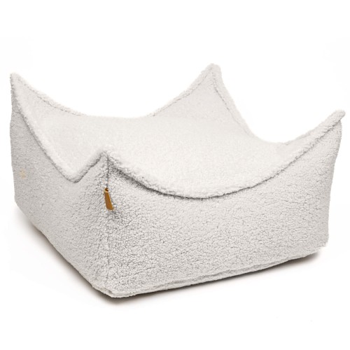 Bearly Square Puff, Cream