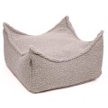 Bearly Square Puff, Light grey