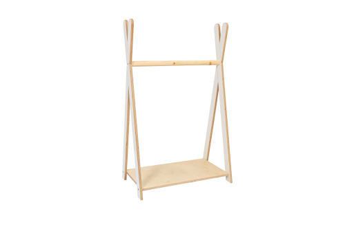 Tipi Hanger on clothing small natural