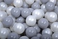 Velvet Foam Playset with Small Ball Pit with 100 Balls Light Pink: White Pearl/Gray