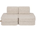 Tangle Pocket Basic Kids Sofa, Marshmallow Beige