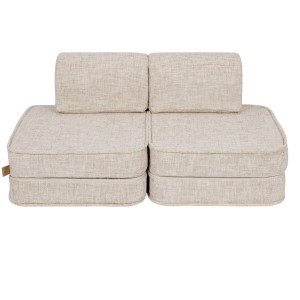 Tangle Pocket Basic Kids Sofa, Marshmallow Beige