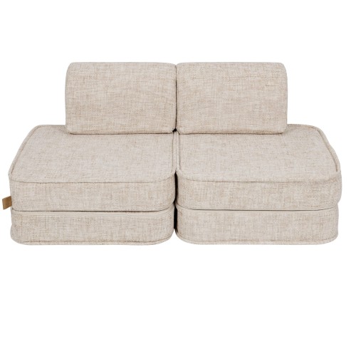 Tangle Pocket Basic Kids Sofa, Marshmallow Beige