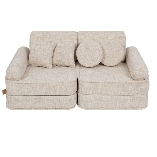 Tangle Pocket Plus Kids Sofa, Marshmallow Beige