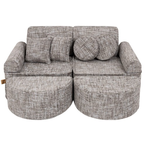 Tangle Pocket Max Kids Sofa, Moon Grey