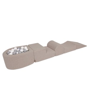 Bearly Foam Playset with Small Ball Pit Light Gray without balls