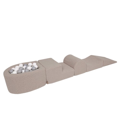 Bearly Foam Playset with Small Ball Pit Light Gray without balls