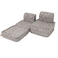 Tangle Pocket Basic Kids Sofa, Moon Grey