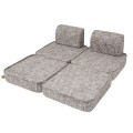 Tangle Pocket Basic Kids Sofa, Moon Grey