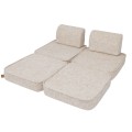 Tangle Pocket Basic Kids Sofa, Marshmallow Beige