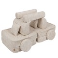 Tangle Pocket Plus Kids Sofa, Marshmallow Beige
